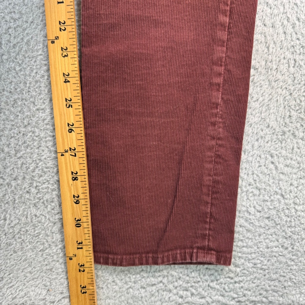 J.Crew 484 Slim Fit Corduroy Pants Mens 34x32 Maroon Stretch Re-Imagined - Picture 5 of 11